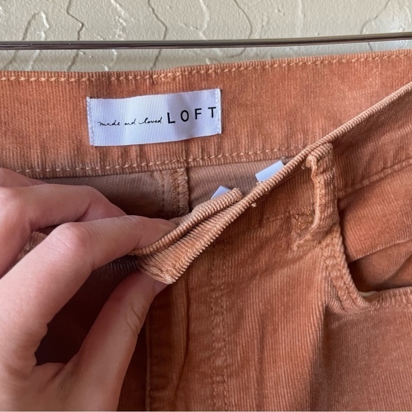 Loft Brown Corduroy High Waist Skinny Pants - Picture 7 of 10